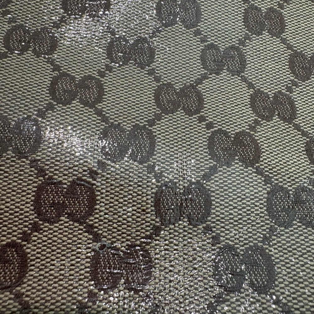 Authentic Gucci GG Supreme Crystal Monogram Large Shoulder Tote Shopper w duster - Picture 9 of 15